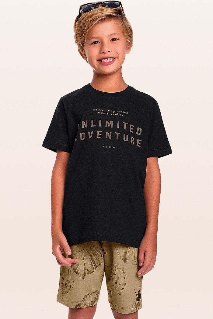 Conjunto camiseta e bermuda nature
