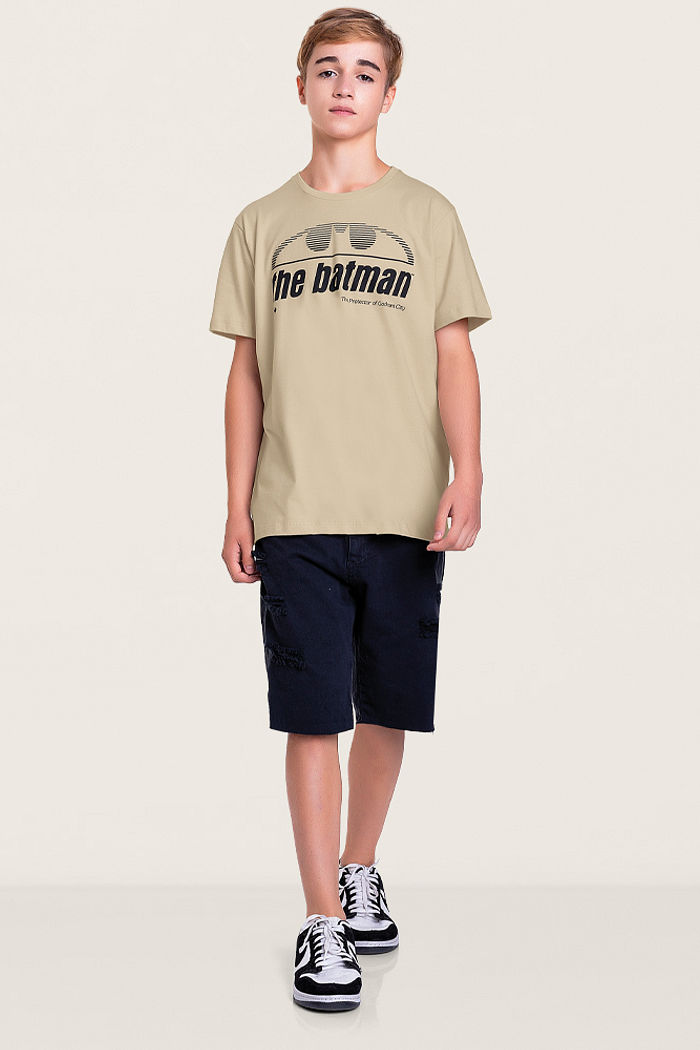 Camiseta meia malha batman