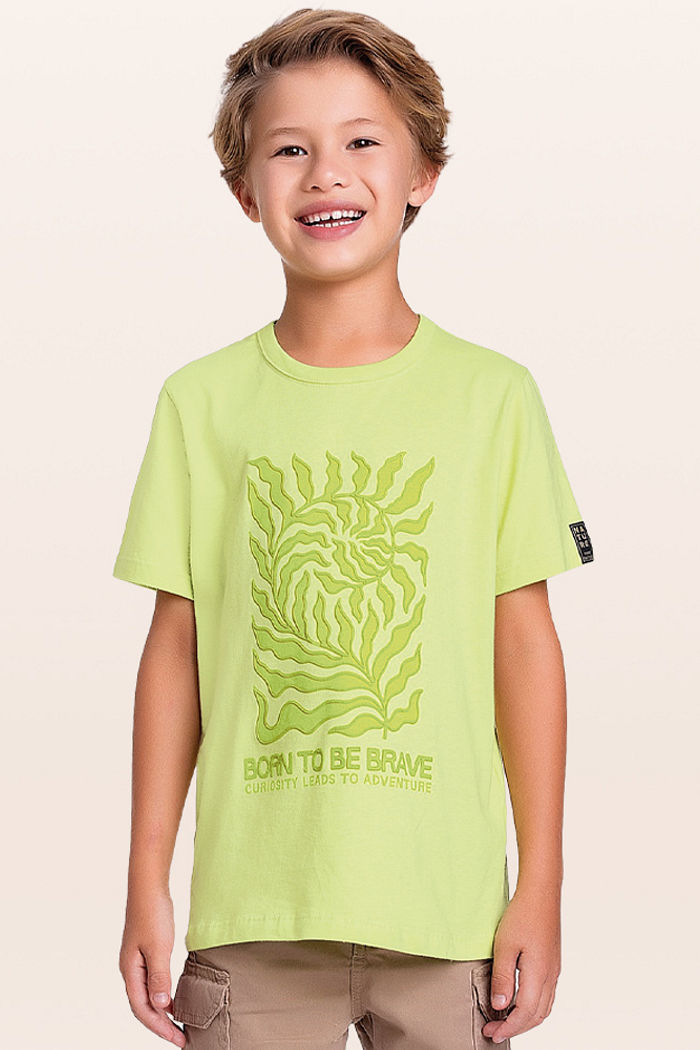 Camiseta em meia malha brave