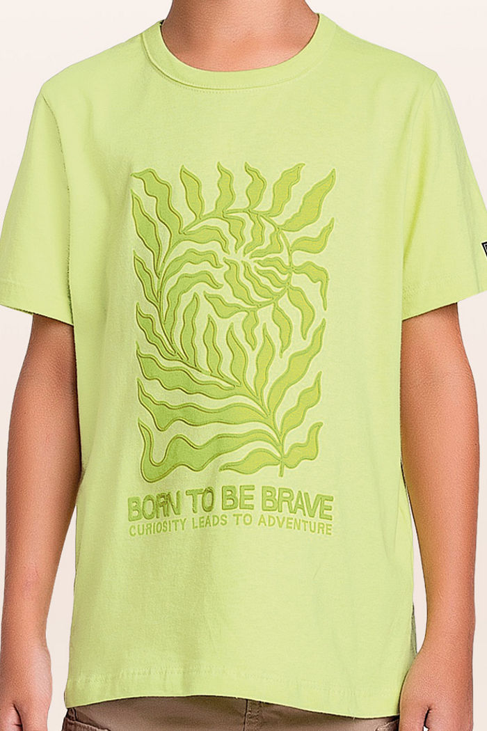 Camiseta em meia malha brave