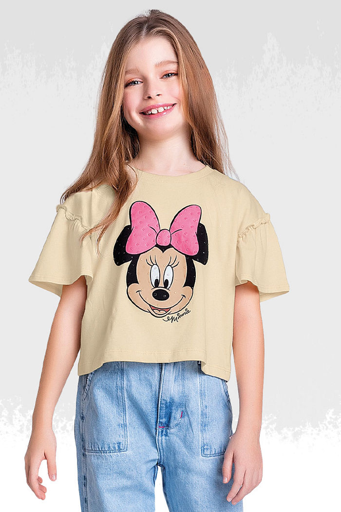 Blusa em meia malha minnie