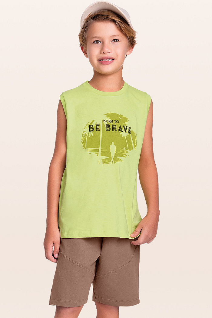 Conjunto regata e bermuda brave