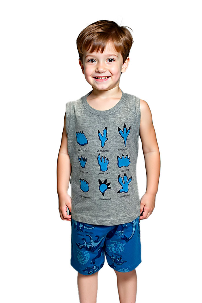 Conjunto Regata/Bermuda Dino