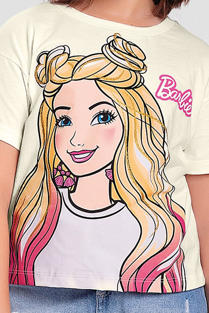 Blusa em meia malha barbie