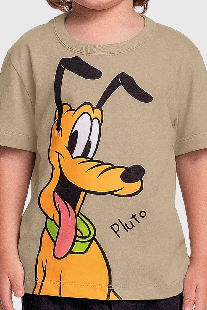 Camiseta em meia malha Pluto Mickey