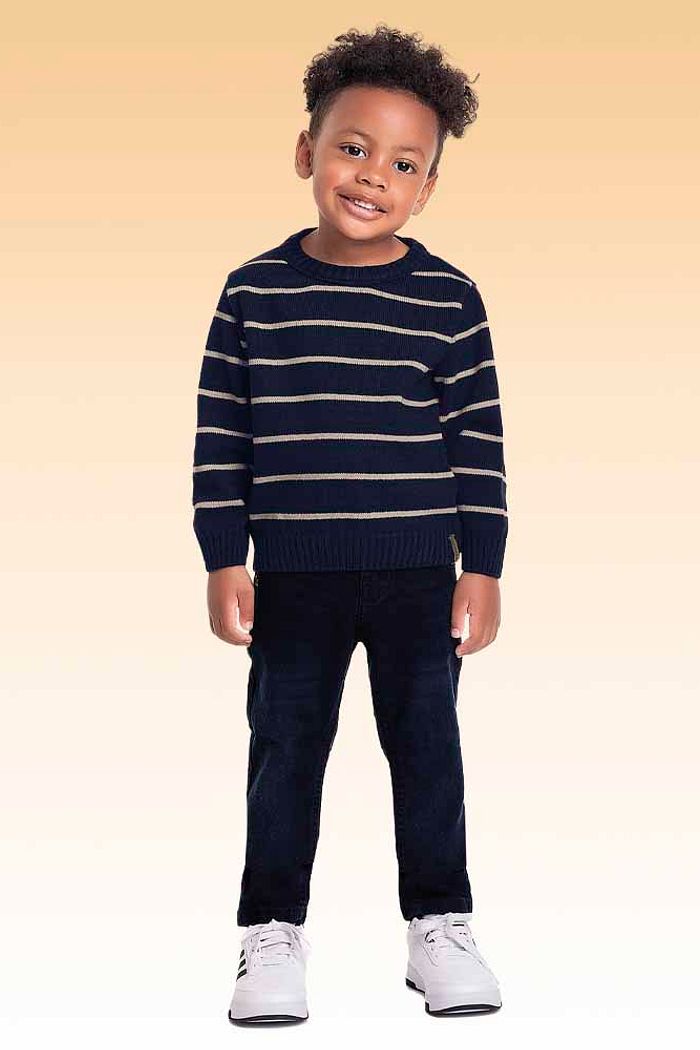 Casaco fechado em tricot