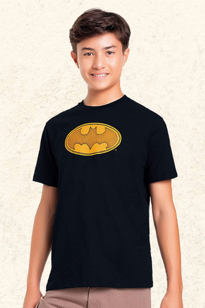 Camiseta em meia malha Batman