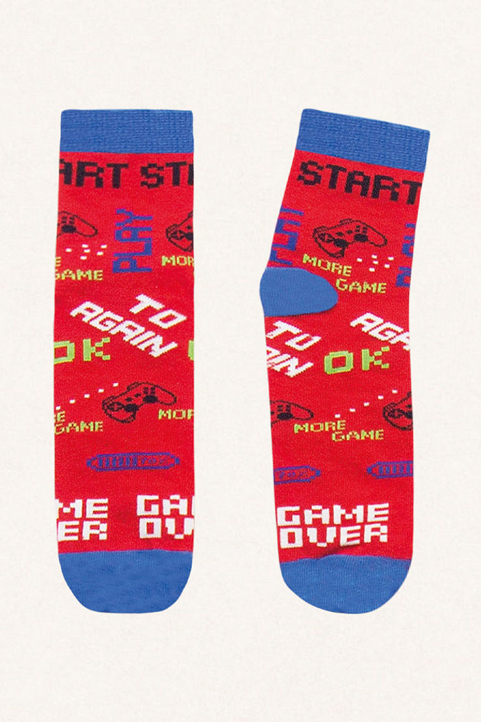 Meia cano curto play