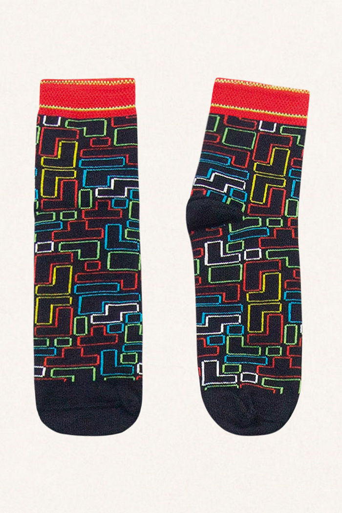 Meia cano curto tetris