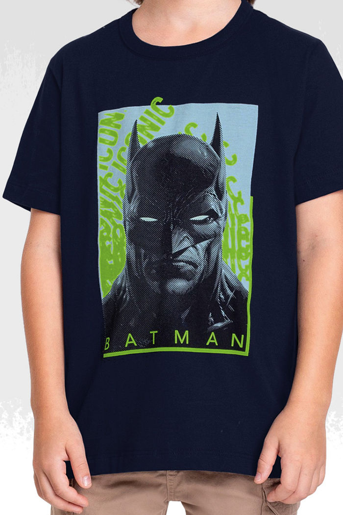 Camiseta batman em meia malha