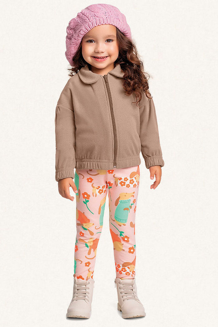 Legging em molecotton cachorrinho