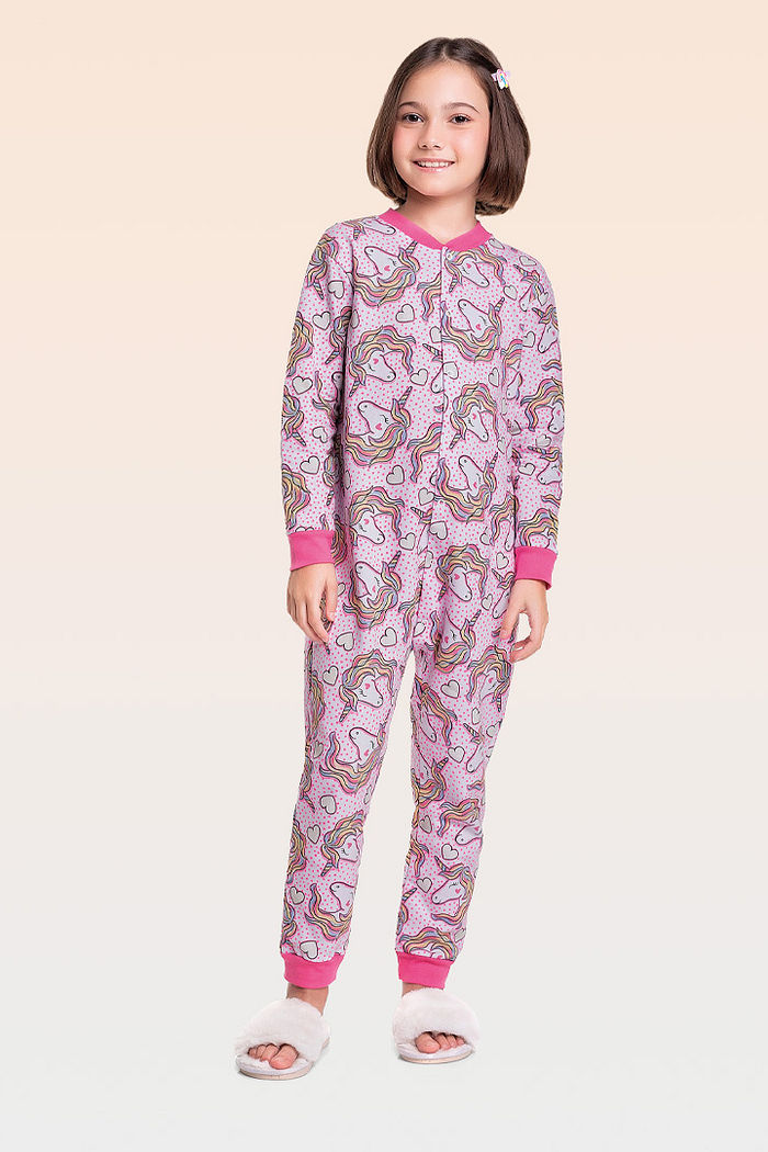 Macacão pijama em moletom