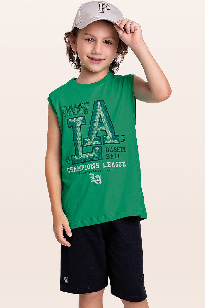 Conjunto regata e bermuda Los Angeles