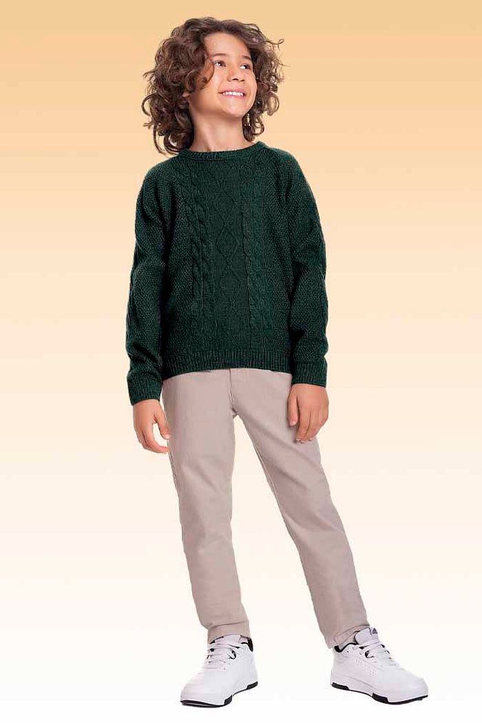 Casaco fechado em tricot