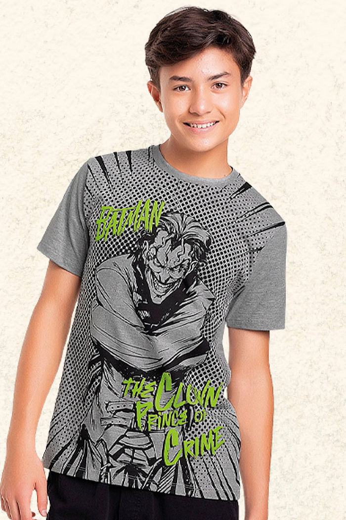 Camiseta em meia malha Batman
