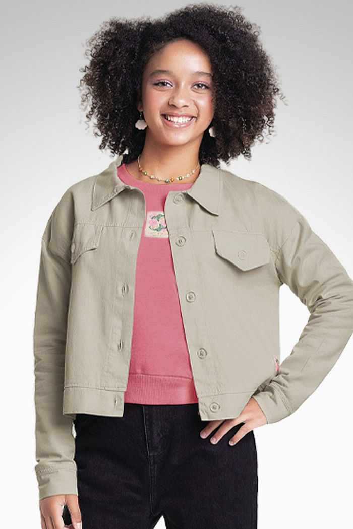 Jaqueta em sarja queen