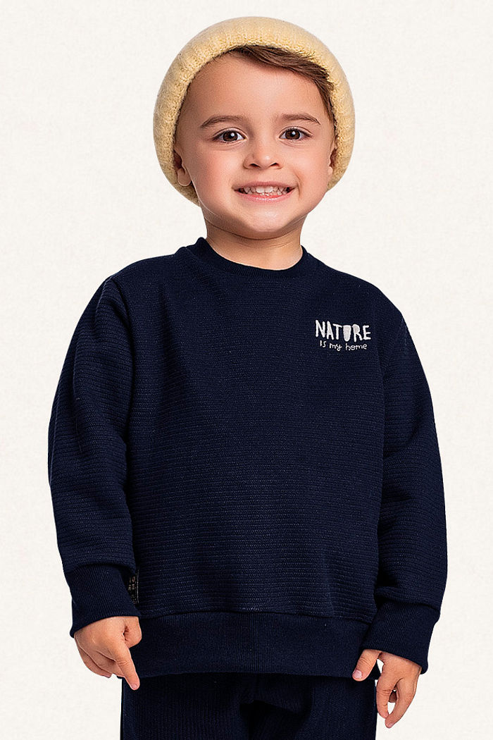 Blusão em moletom lótus natureza