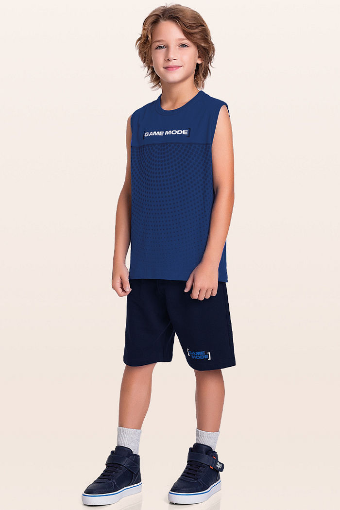 Conjunto regata e bermuda game mode