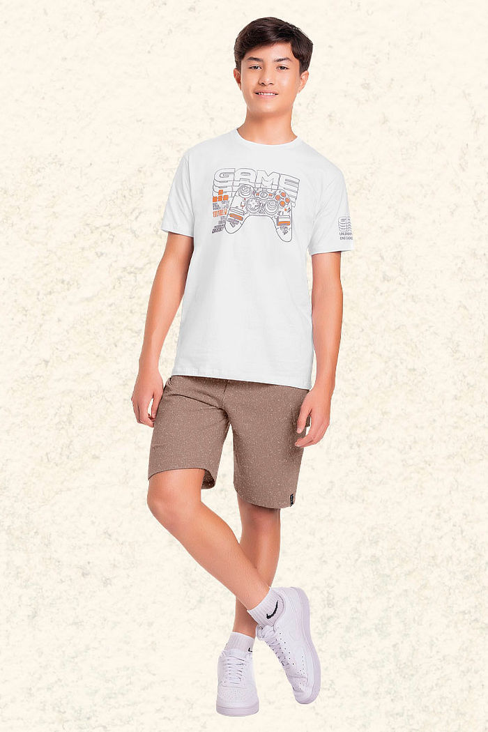 Camiseta em meia malha