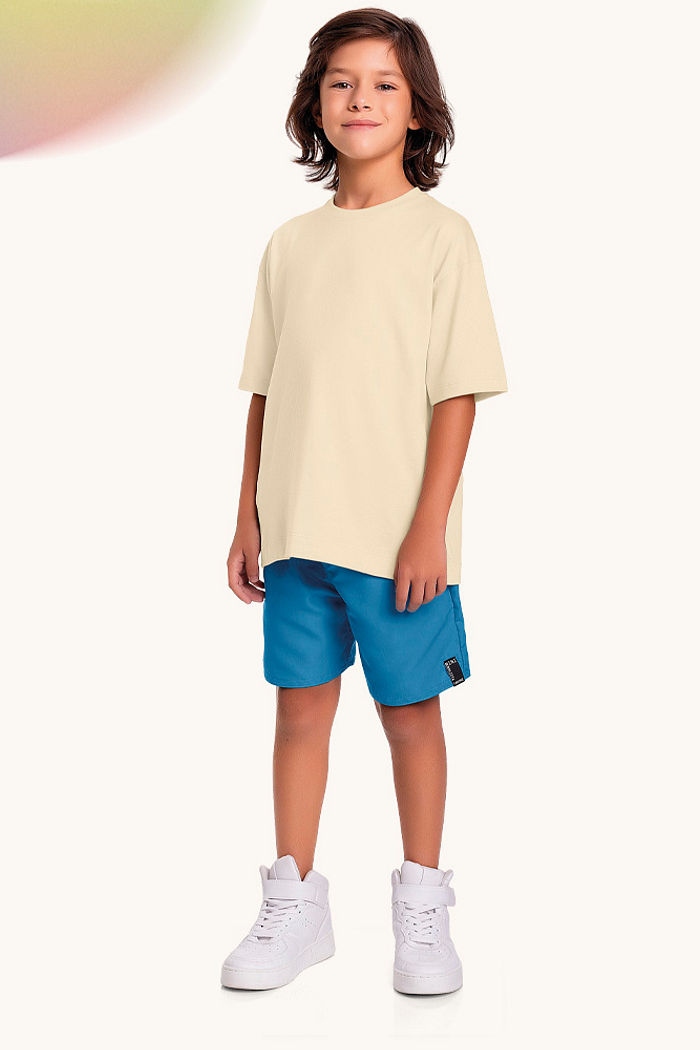 Bermuda em microfibra com bolso