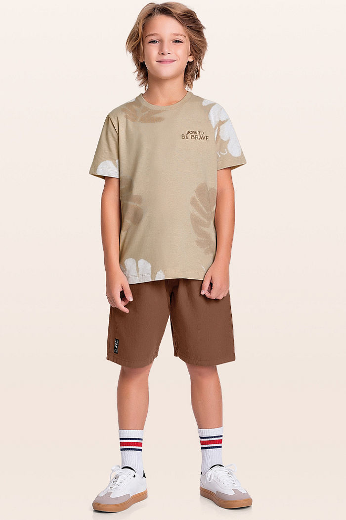 Conjunto camiseta e bermuda brave