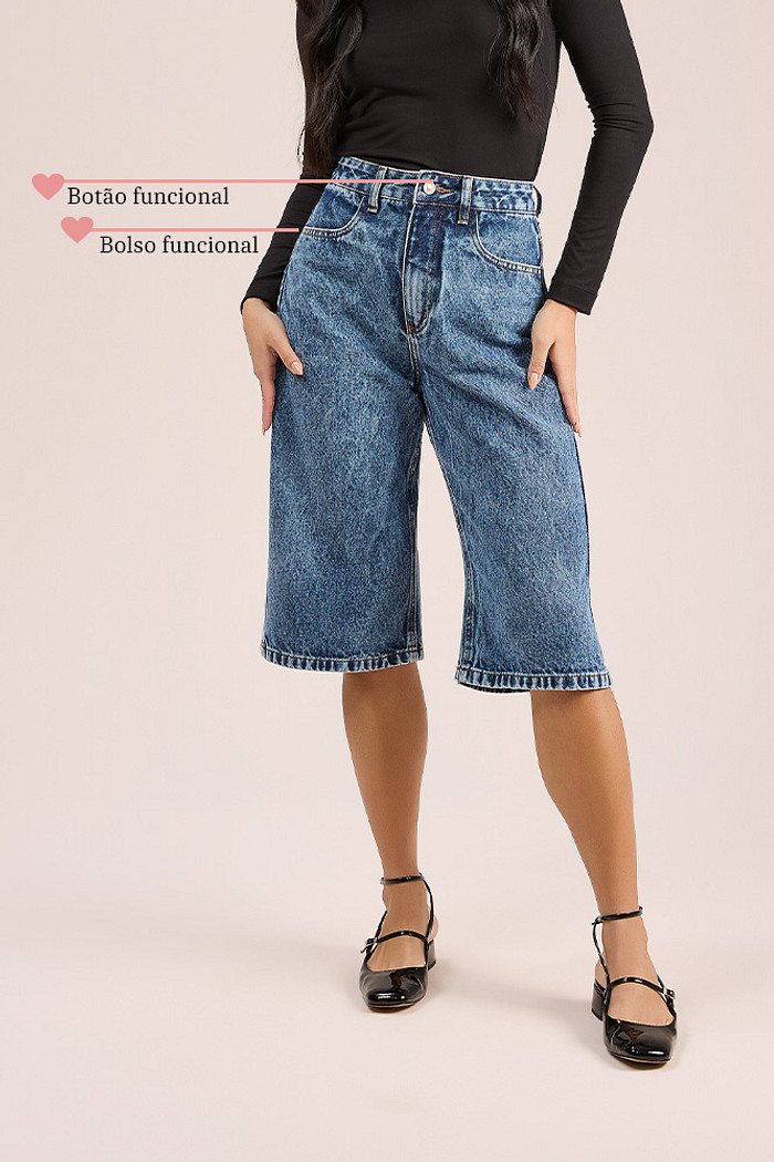 Bermuda jorts em jeans