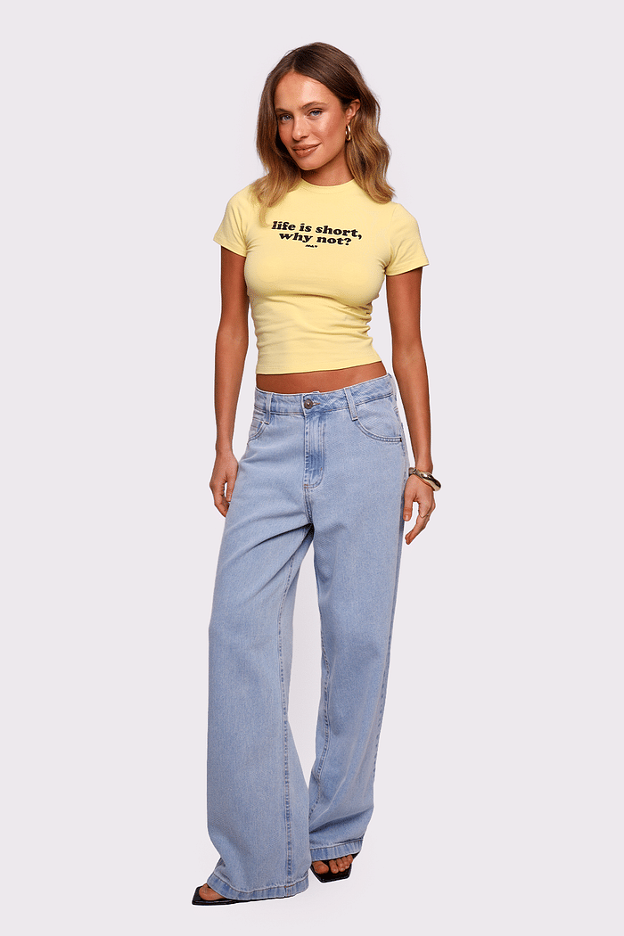 calça jeans relaxed mariah mundo lolita