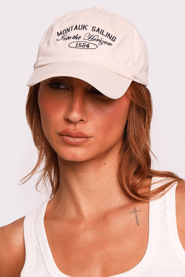boné creme montauk sailing mundo lolita