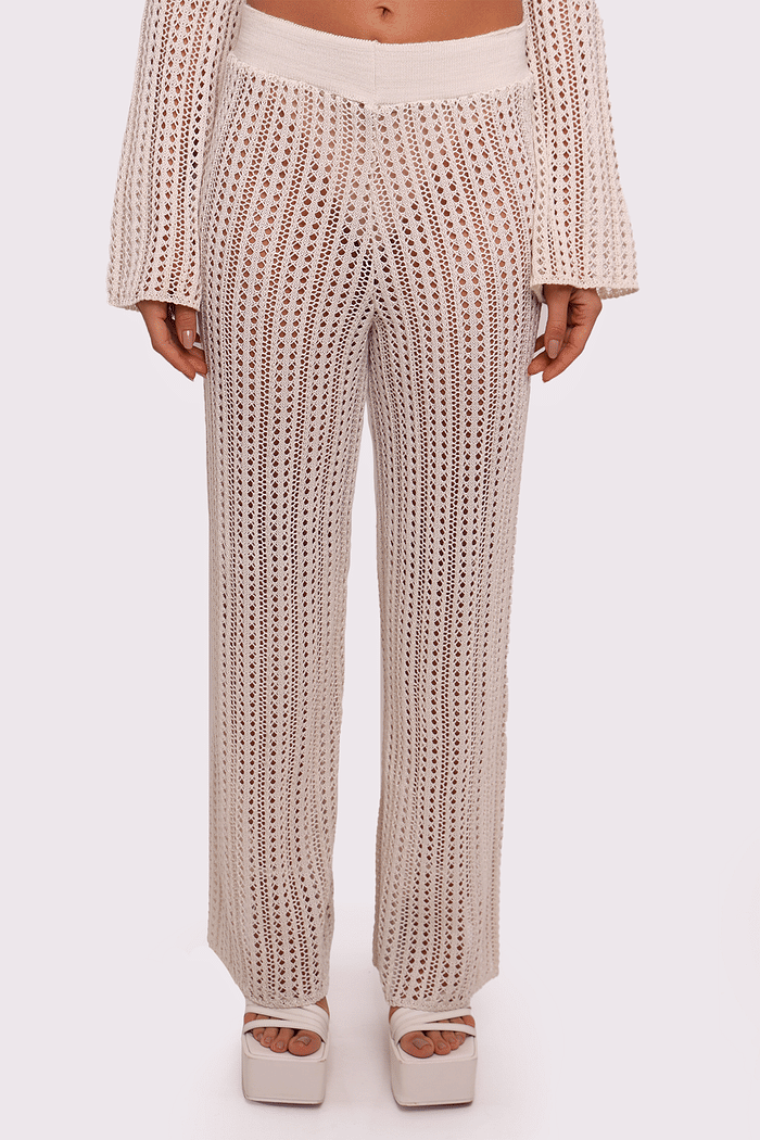 calça de trico areia oásis mundo lolita