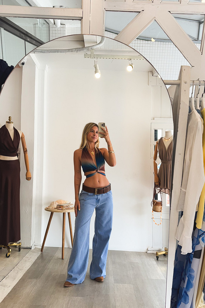 blusa com argola orgânica entardecer mundo lolita