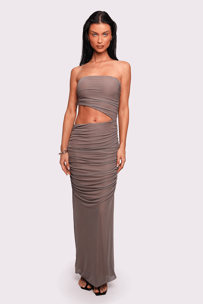 vestido longo tule dust mundo lolita