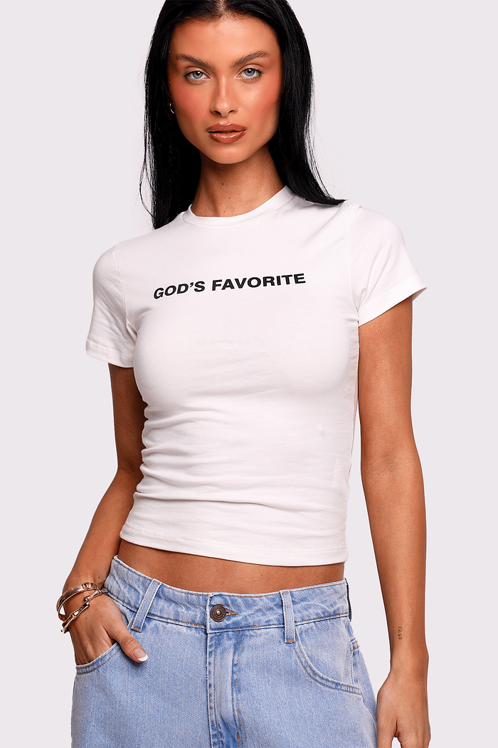 baby tee god's favorite mundo lolita