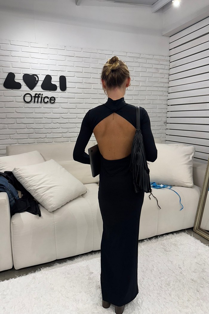 vestido laira longo preto mundo lolita