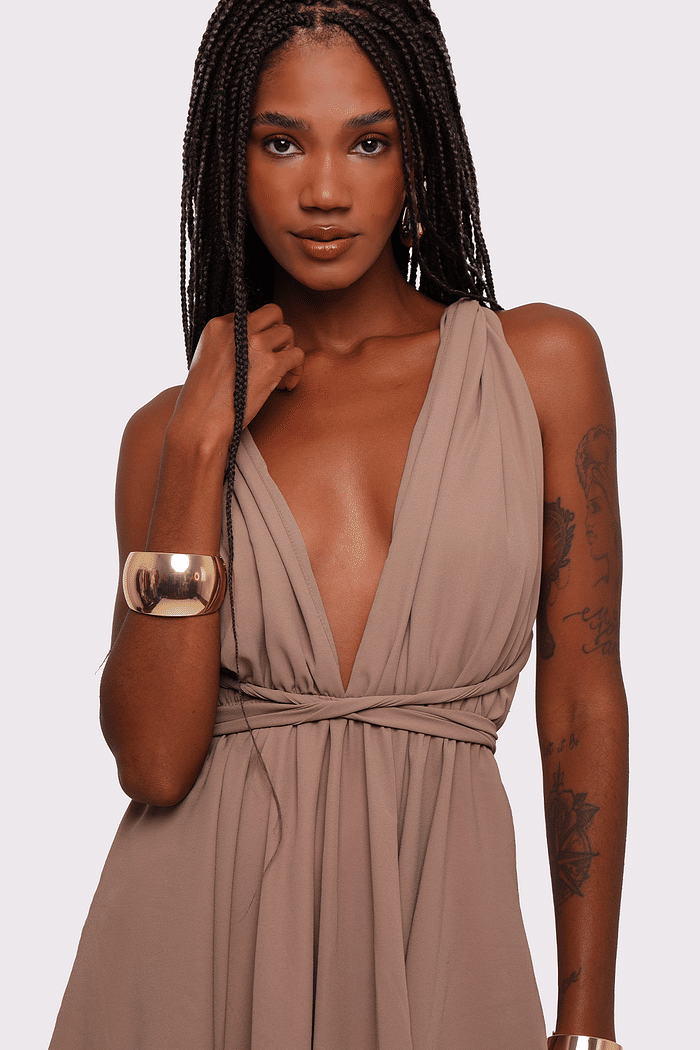 vestido marrom claro angel aura mundo lolita