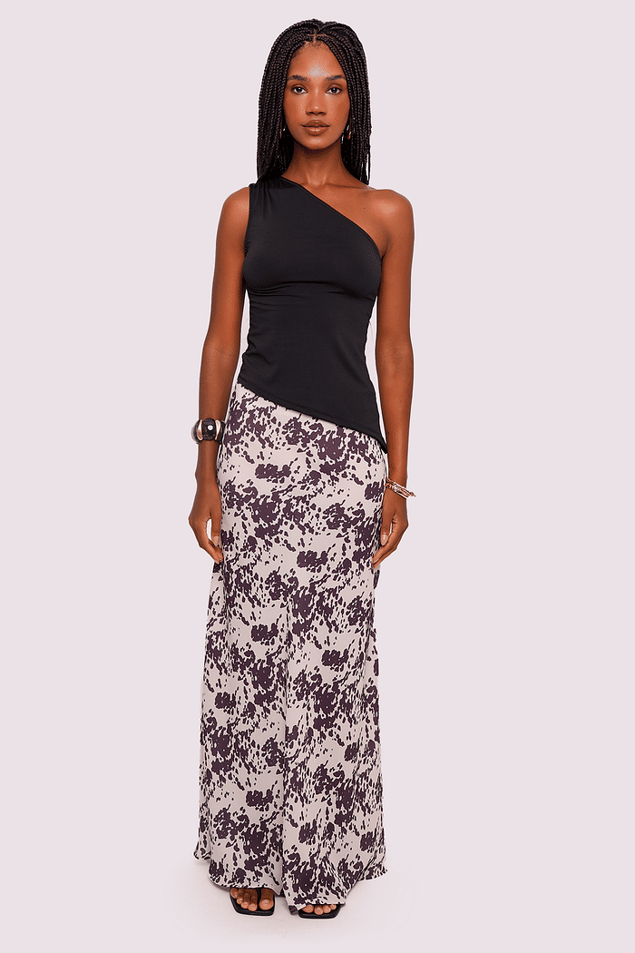 saia estampada cow print mundo lolita