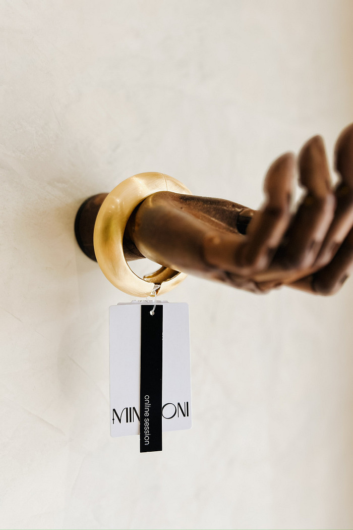 Bracelete de Metal Fosco Dourado - Mini Moni