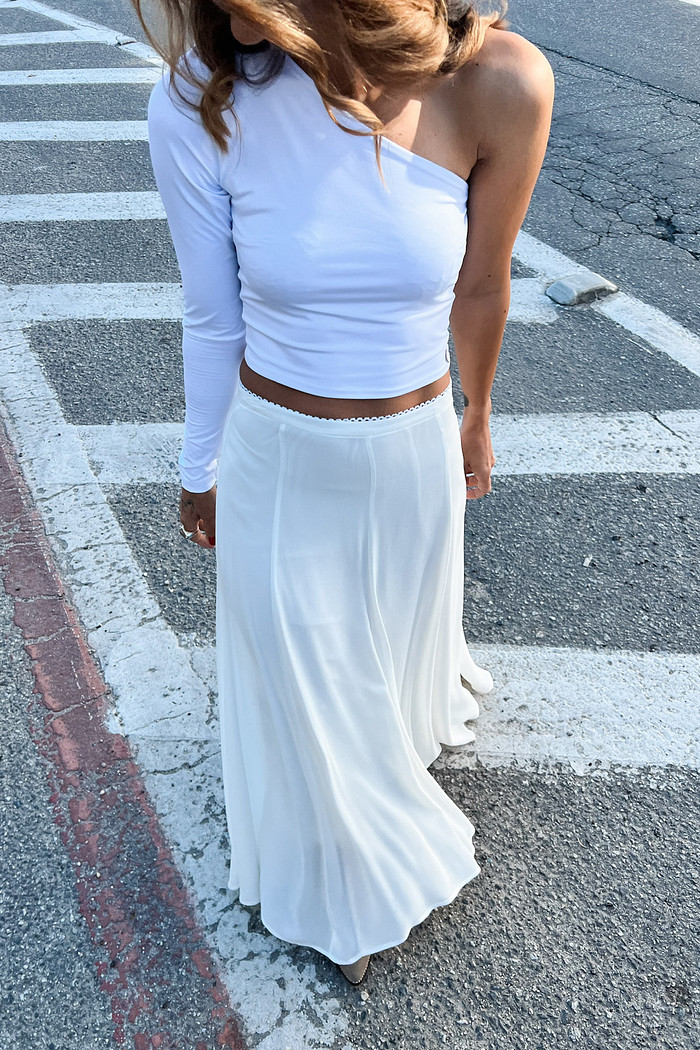 Saia Midi Cinderela Branca - Mini Moni