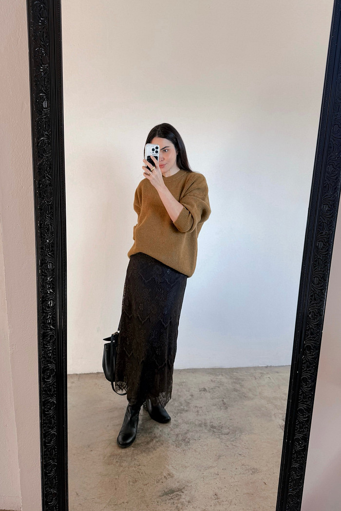 Maxi Tricô de Lã Ester Oliva - Mini Moni