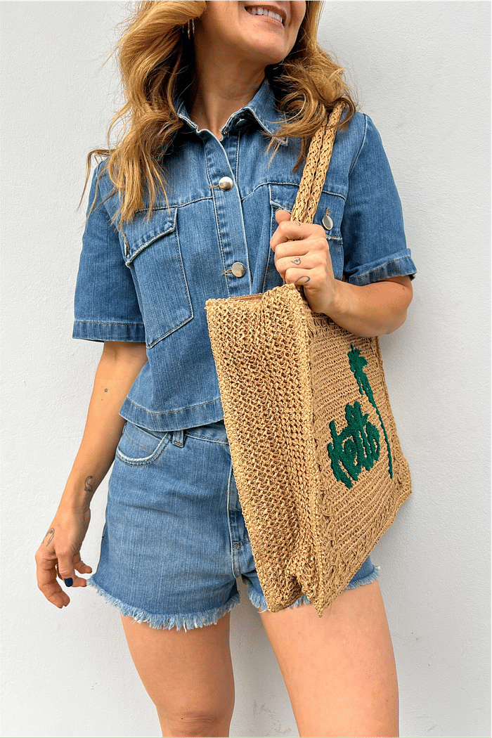 Camisa Over Jeans Cleo - Mini Moni