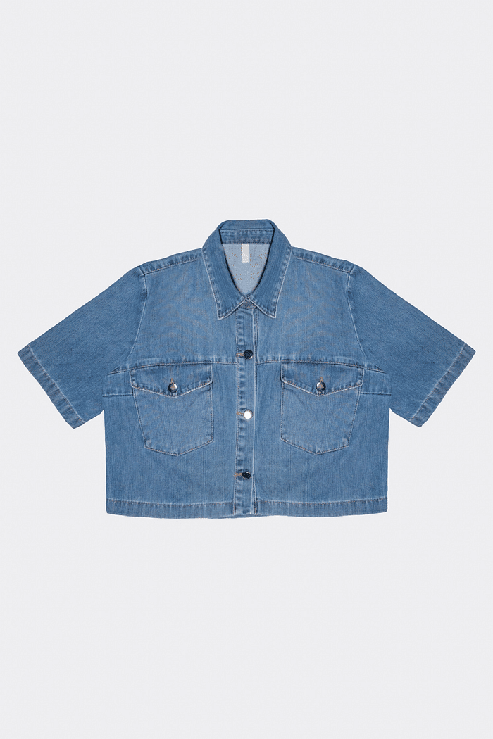 Camisa Over Jeans Cleo - Mini Moni