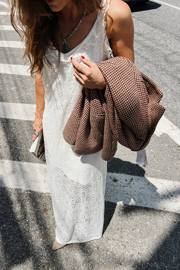 Vestido de Renda Marquesa Off-White - Mini Moni