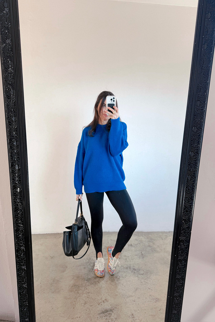 Maxi Tricô de Lã Ester Azul - Mini Moni