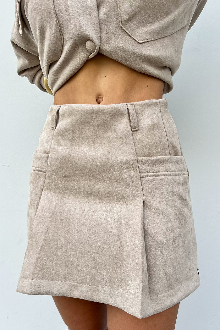 Saia de Camurça Yara Fendi - Mini Moni