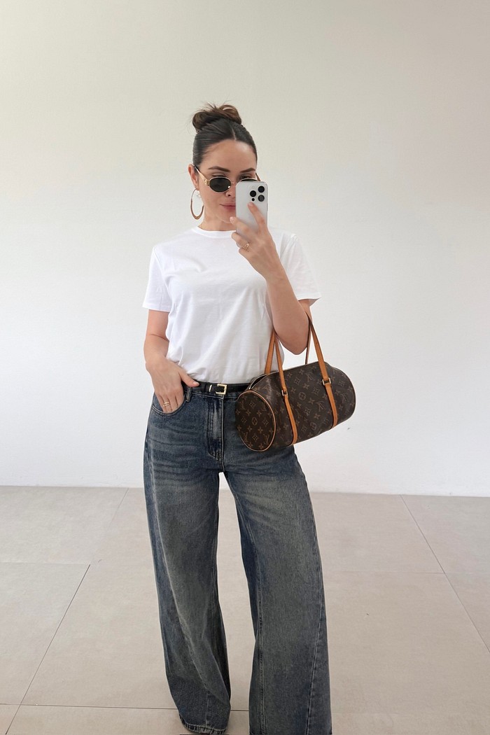 Calça Denim Azul Julieta - MiniMoni