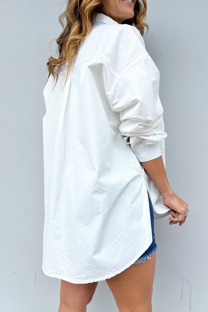 Maxi Camisa Off White Latoya - MiniMoni