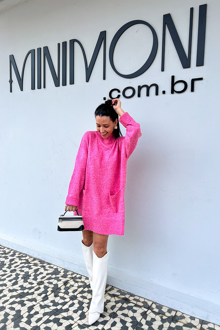 Maxi Blusa Talita Rosa - Mini Moni