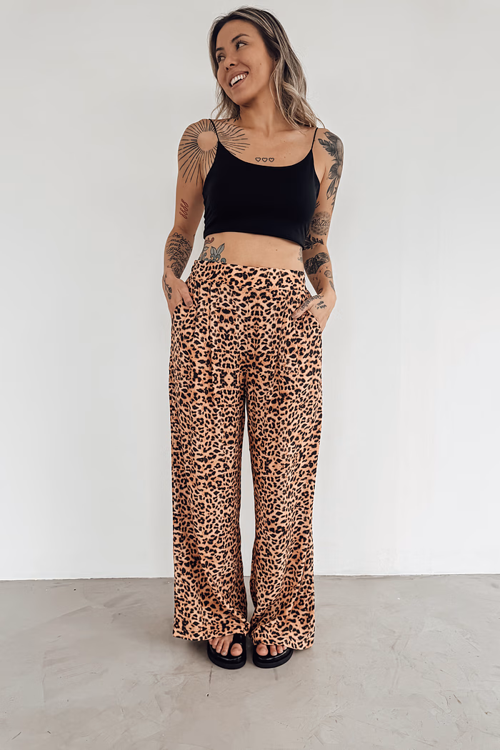 CALÇA WIDE LEG PRINT
