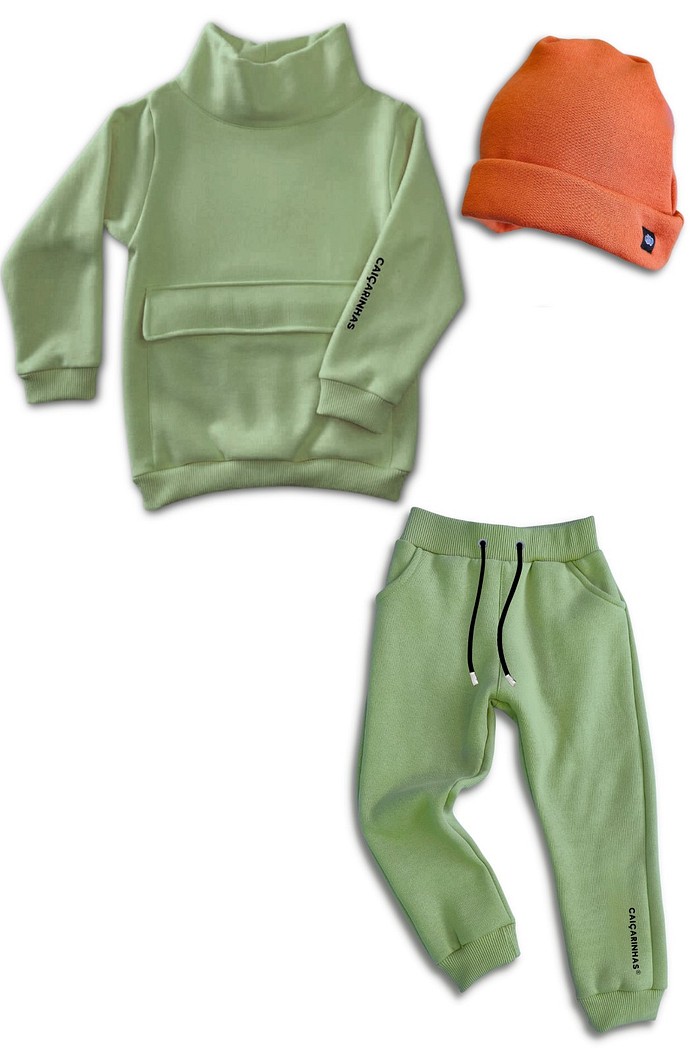 Kit Origens Moletom Verde Oliva + Terra