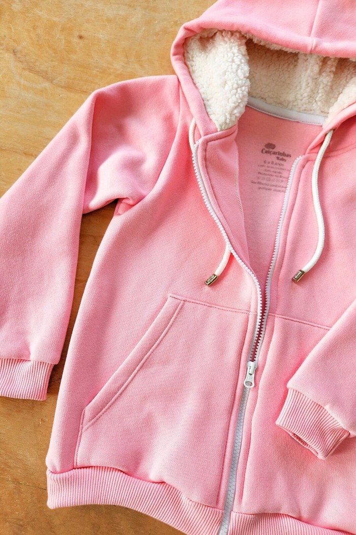 Casaco + Calça Moletom Rosa Tutti Frutti