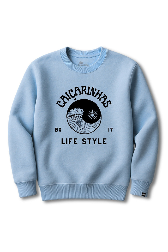 Blusão Infantil Felpado Azul Life Style